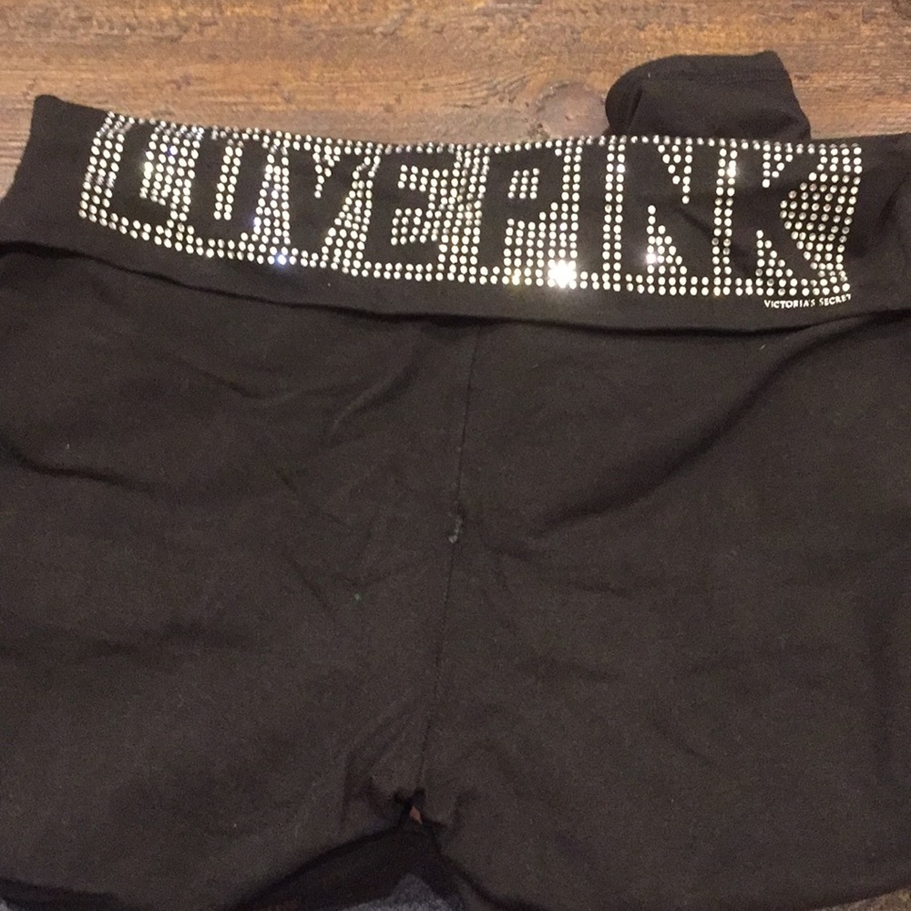 Victoria's Secret black crop yoga pant